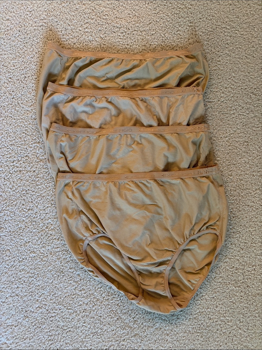 Exofficio Women's Beige/Tan Breathable Panty Set of 4